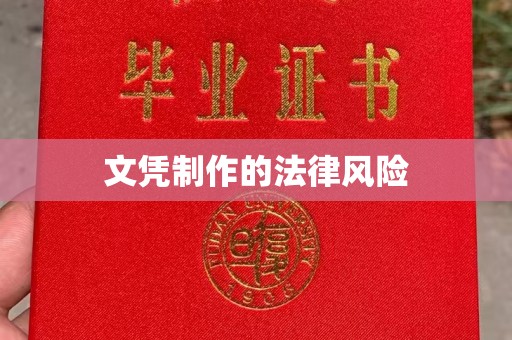 广德文凭制作的法律风险